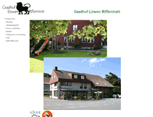 Tablet Screenshot of loewen-riffenmatt.ch